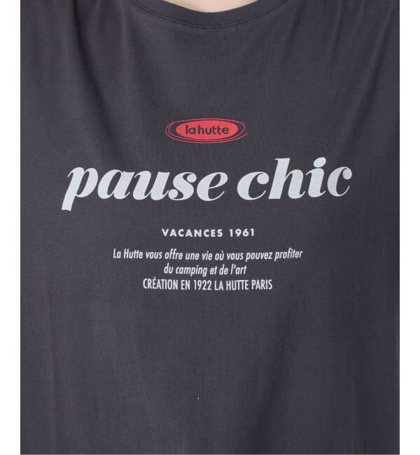 SLOBE IENA「《追加予約》La Hutte/ラ ユット SLOBE別注 ロゴTシャツ」|Tシャツ・カットソー|