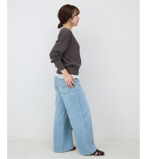 SLOBE IENA「《追加2予約》SLOBE レザーグルカサンダル」|サンダル|