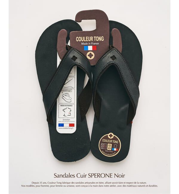 417 EDIFICE「【COULEUR TONG】 SPERONE サンダル」|サンダル|ブラック