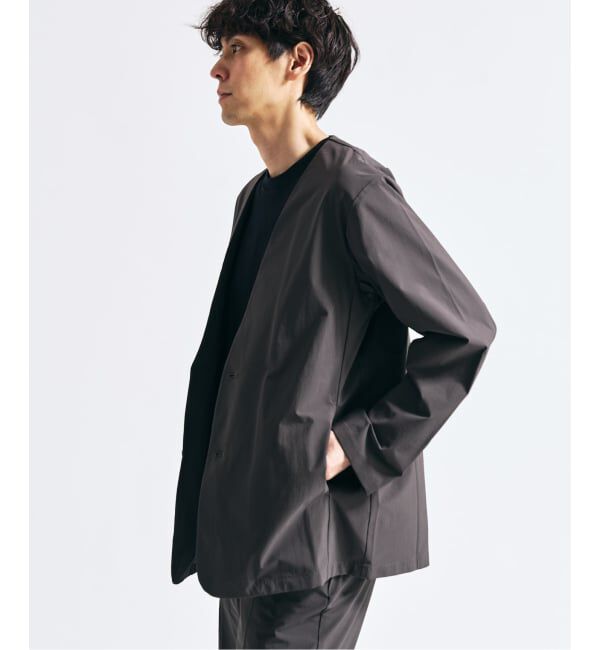 417 EDIFICE「【FREE MOTION】 カーディガンジャケット」|ノーカラージャケット|