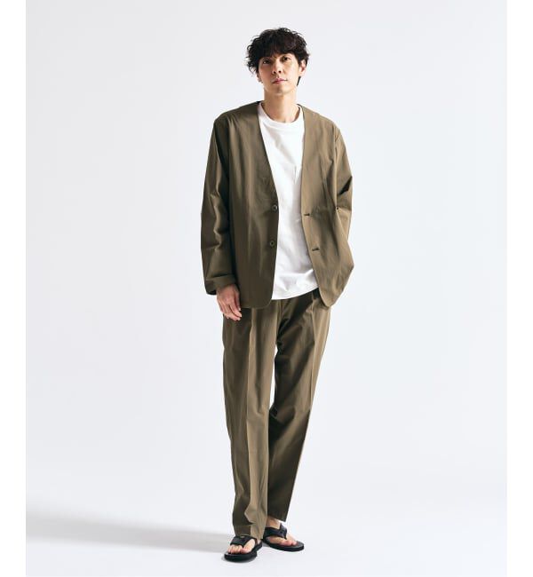 417 EDIFICE「【FREE MOTION】 カーディガンジャケット」|ノーカラージャケット|