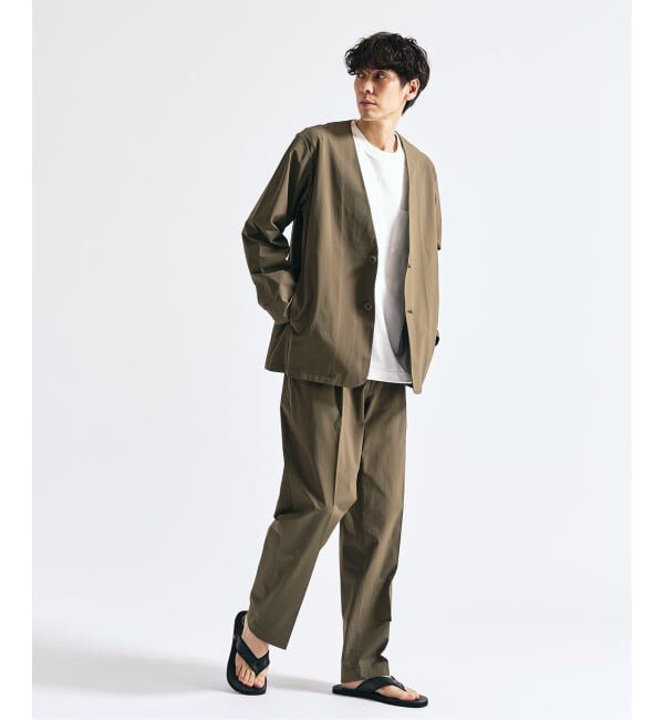 417 EDIFICE「【FREE MOTION】 カーディガンジャケット」|ノーカラージャケット|