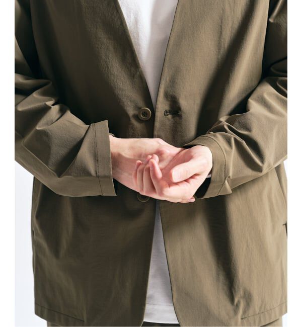 417 EDIFICE「【FREE MOTION】 カーディガンジャケット」|ノーカラージャケット|