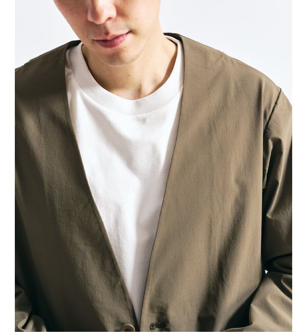 417 EDIFICE「【FREE MOTION】 カーディガンジャケット」|ノーカラージャケット|