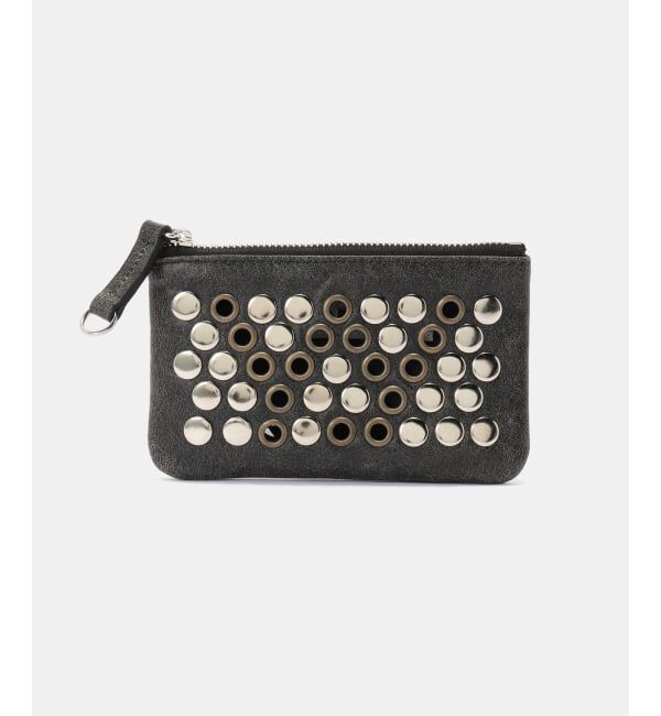 PULP「【Geek Office / ギークオフィス】OPEN YY / Woven YY PUNCH STUD CHAIN WALLET」|財布|ブラック