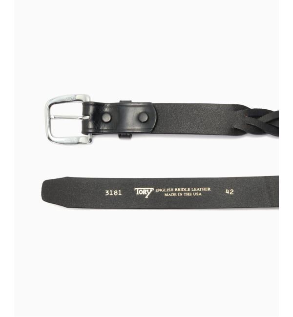 417 EDIFICE「TORY LEATHER / トリーレザー 1 1/4 BRAINDED BELT」|ベルト|