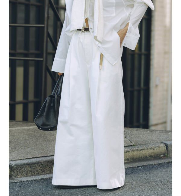 JOURNAL STANDARD「【fedit】キョウネンキャンバスワイドパンツ」|その他|ホワイト
