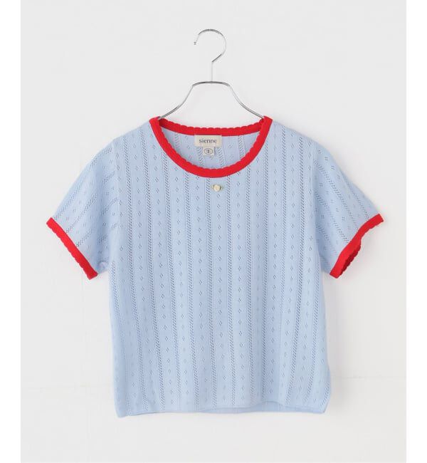 JOURNAL STANDARD「【sienne /シエンヌ】 SALLY RINGER KNIT」|ニット・セーター|サックスブルー