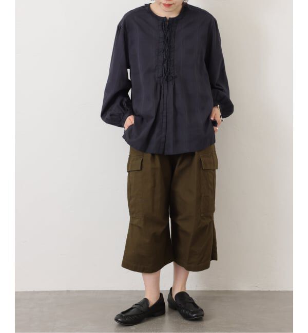 journal standard luxe「《予約》ドビーチェック NCフリルブラウス」|シャツ・ブラウス|