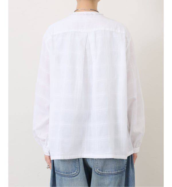 journal standard luxe「《予約》ドビーチェック NCフリルブラウス」|シャツ・ブラウス|