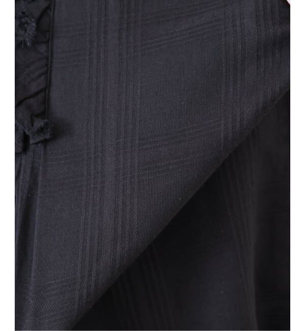 journal standard luxe「《予約》ドビーチェック NCフリルブラウス」|シャツ・ブラウス|