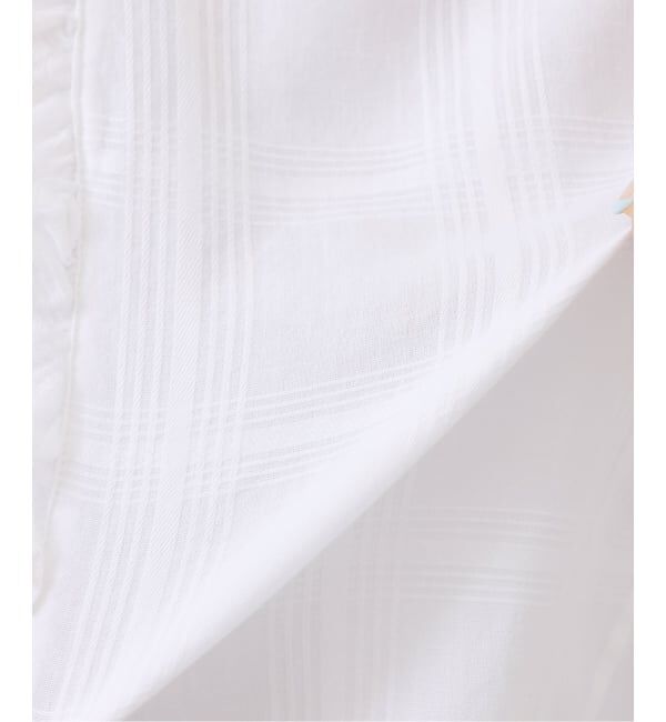 journal standard luxe「《予約》ドビーチェック NCフリルブラウス」|シャツ・ブラウス|