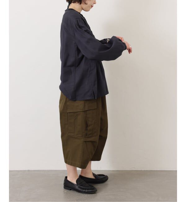 journal standard luxe「《予約》ドビーチェック NCフリルブラウス」|シャツ・ブラウス|