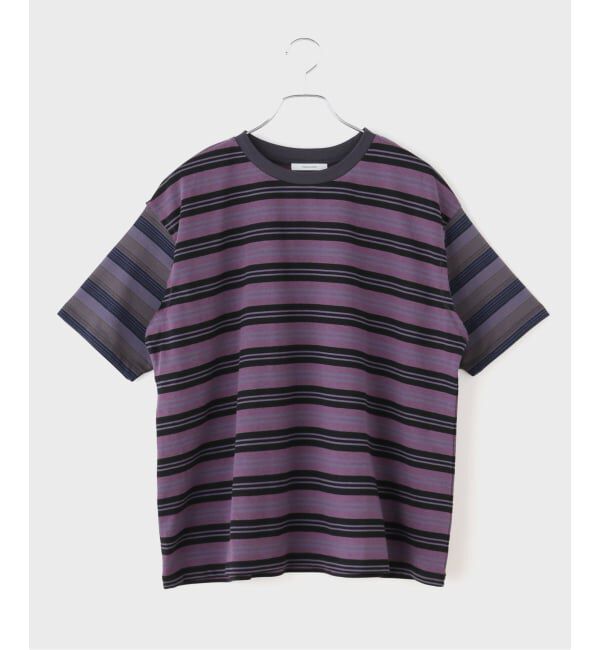 JOURNAL STANDARD「クレイジーボーダーTEE」|Tシャツ・カットソー|パープル