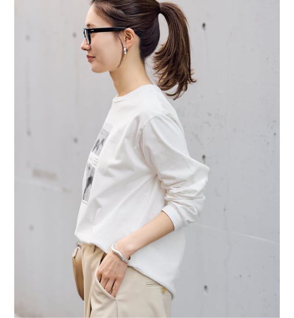 FRAMeWORK「ホースフォトロングTシャツ」|Tシャツ・カットソー|