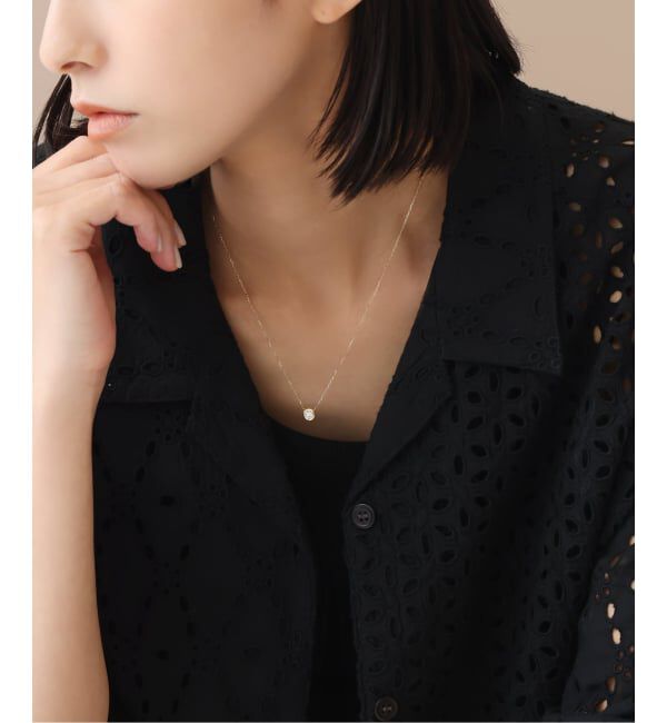 Lilas by Spick&Span「フクリン0.28ctダイヤネックレス K18」|ネックレス|