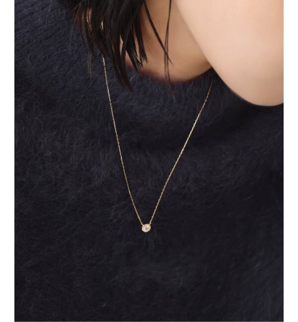 Lilas by Spick&Span「フクリン0.28ctダイヤネックレス K18」|ネックレス|