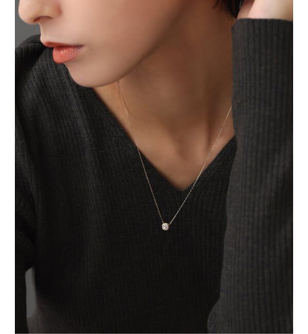 Lilas by Spick&Span「フクリン0.28ctダイヤネックレス K18」|ネックレス|