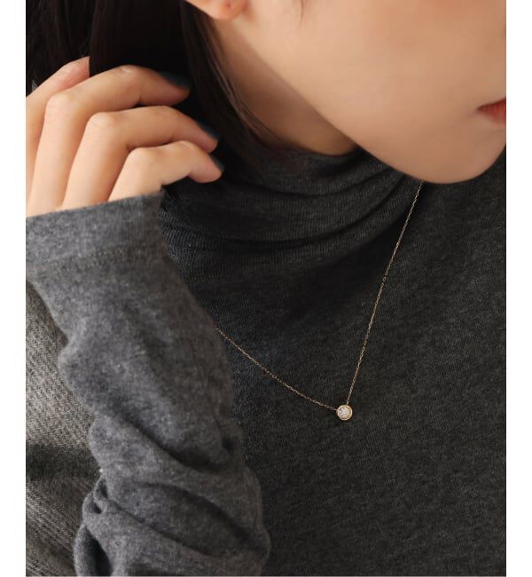 Lilas by Spick&Span「フクリン0.28ctダイヤネックレス K18」|ネックレス|