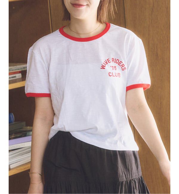 U by SPICK&SPAN「NOICE / ノイス W CRACKED RINGER T-SHIRTS」|Tシャツ・カットソー|ホワイト