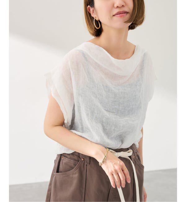 FRAMeWORK「enrica/エンリカ HANDWASHING ニュアンスブラウス」|シャツ・ブラウス|