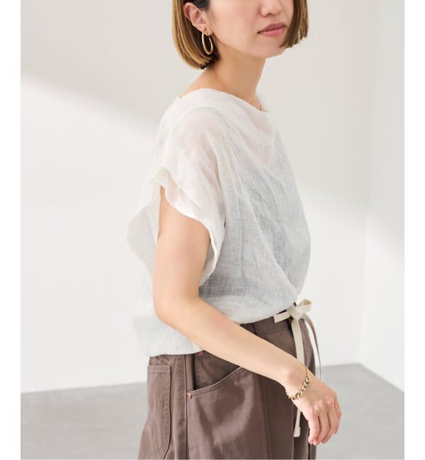 FRAMeWORK「enrica/エンリカ HANDWASHING ニュアンスブラウス」|シャツ・ブラウス|