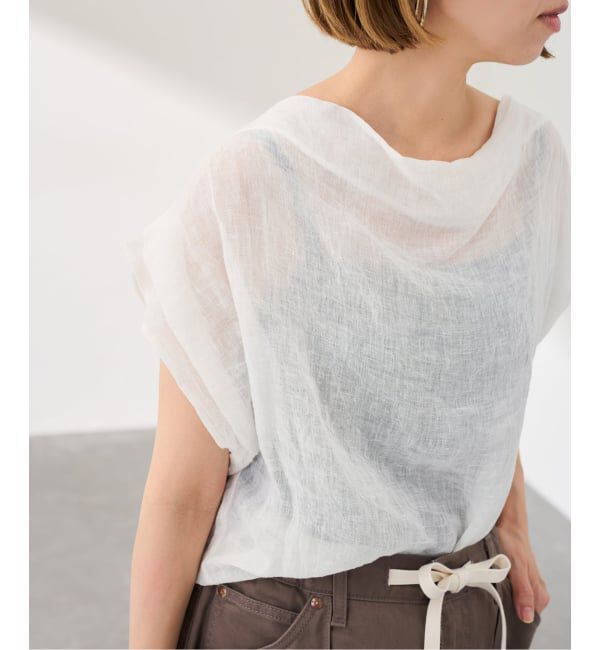 FRAMeWORK「enrica/エンリカ HANDWASHING ニュアンスブラウス」|シャツ・ブラウス|