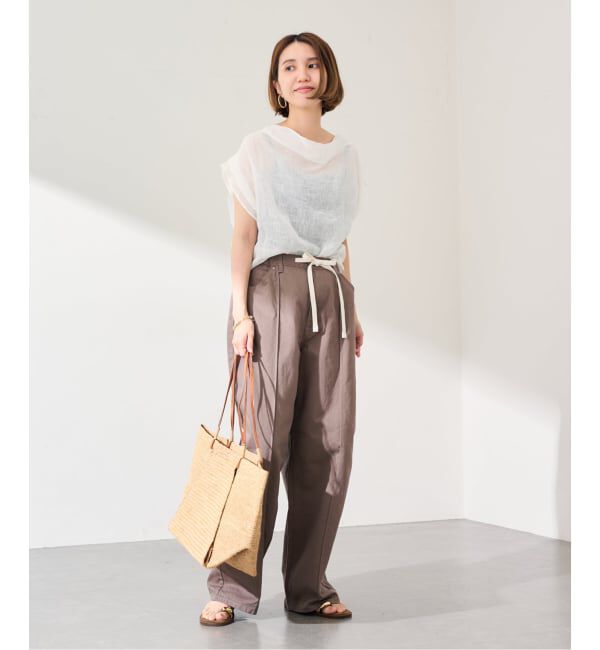 FRAMeWORK「enrica/エンリカ HANDWASHING ニュアンスブラウス」|シャツ・ブラウス|