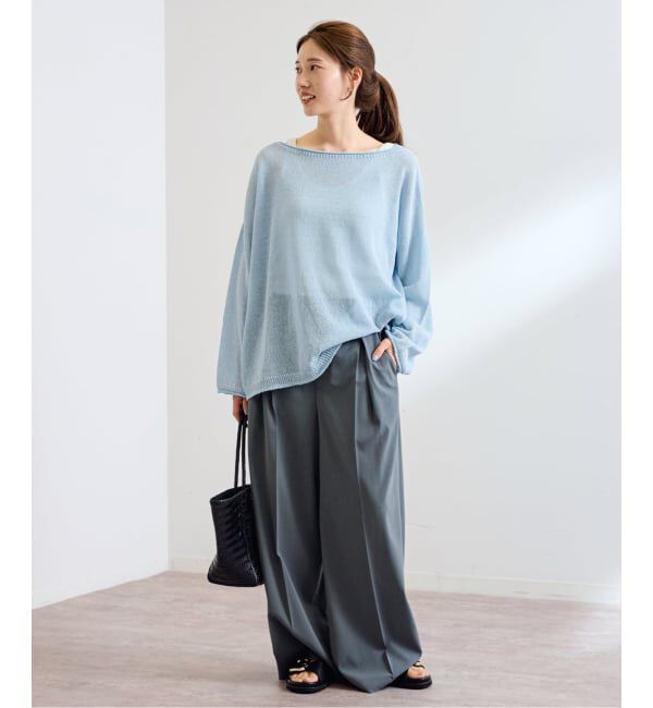 FRAMeWORK「≪追加≫ウォッシャブルニュアンスワイドプルオーバー 3」|ニット・セーター|