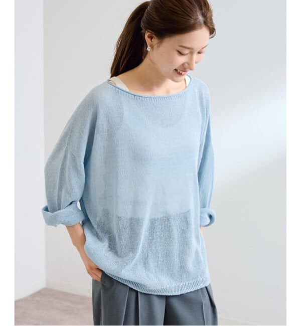 FRAMeWORK「≪追加≫ウォッシャブルニュアンスワイドプルオーバー 3」|ニット・セーター|