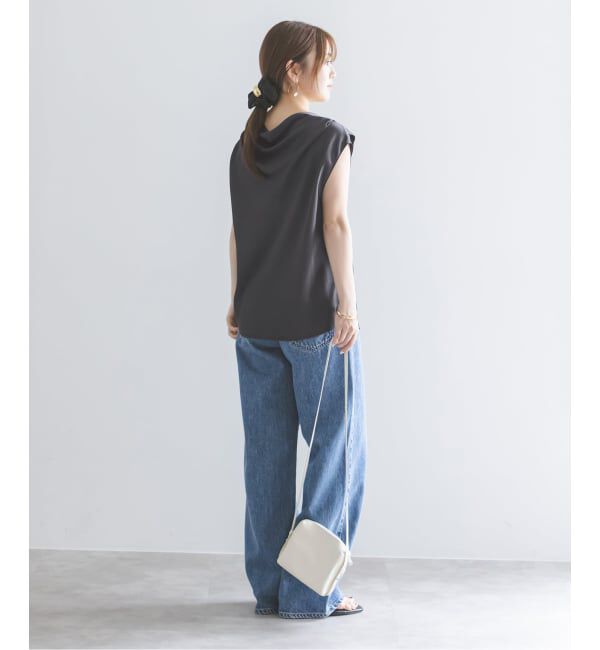 NOBLE「《WEB&なんばCITY店限定追加予約》ドレープサテン2WAYブラウス」|シャツ・ブラウス|