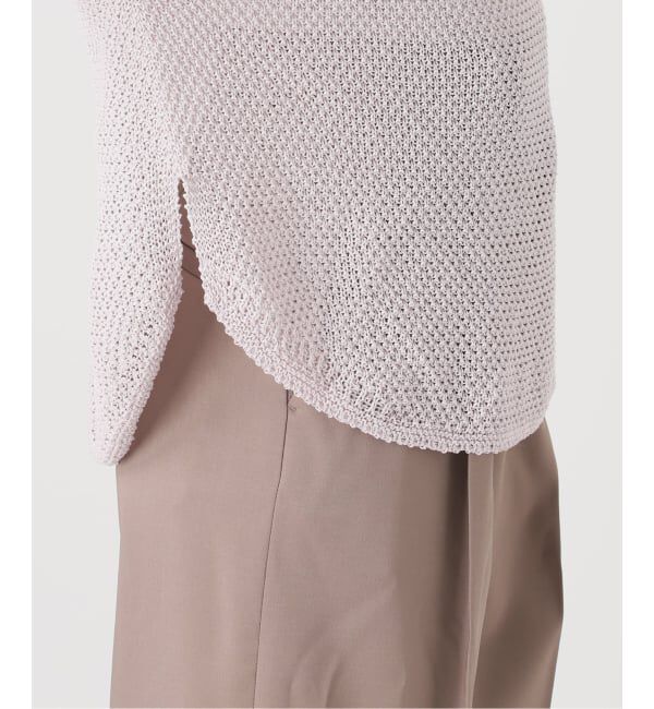 NOBLE「《WEB限定追加予約》ペーパーヤーン カノコBACK Vプルオーバー」|ニット・セーター|