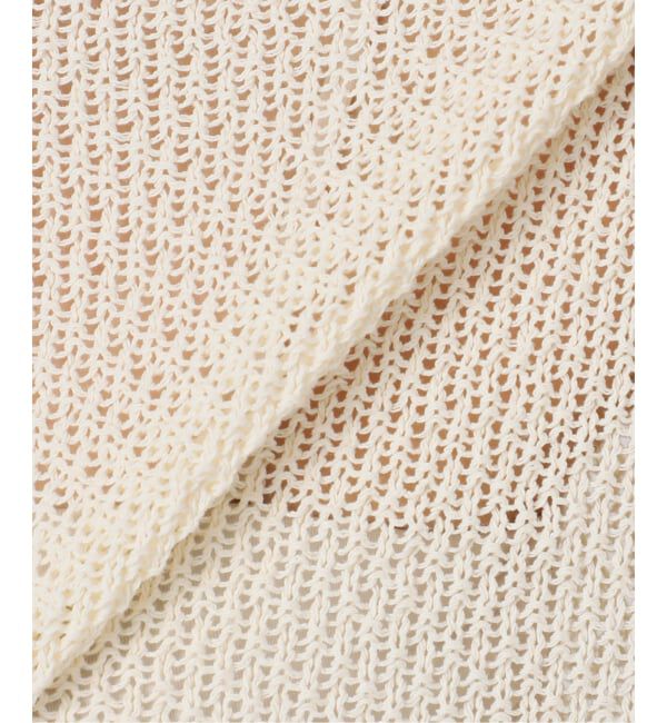 NOBLE「《WEB限定追加予約》ペーパーヤーン カノコBACK Vプルオーバー」|ニット・セーター|