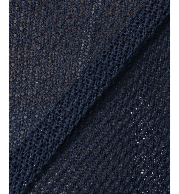 NOBLE「《WEB限定追加予約》ペーパーヤーン カノコBACK Vプルオーバー」|ニット・セーター|