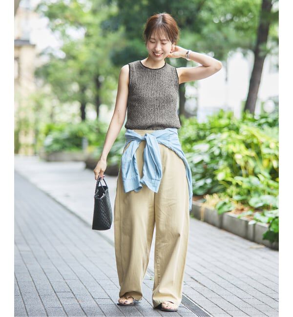 Spick and Span「ラミーコットンリブタンクプルオーバー」|ニット・セーター|