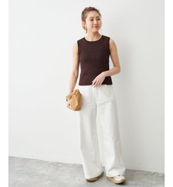 Spick and Span「ラミーコットンリブタンクプルオーバー」|ニット・セーター|