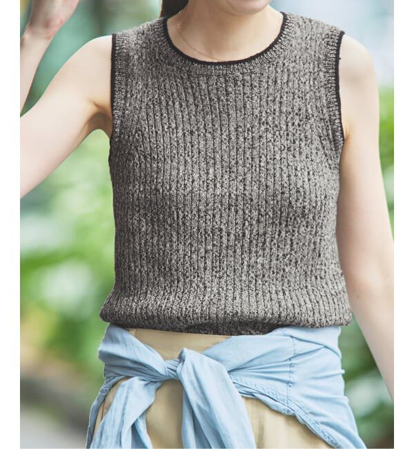 Spick and Span「ラミーコットンリブタンクプルオーバー」|ニット・セーター|