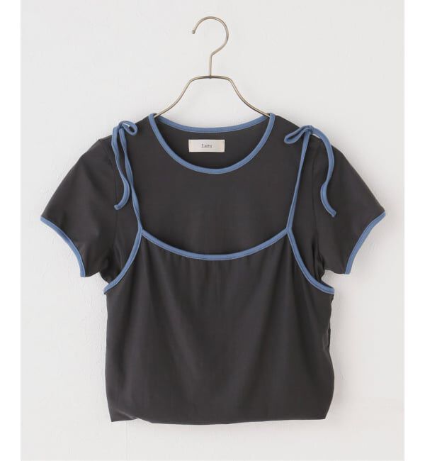 Spick and Span「Loro / ローロ Ringer Cami Layered Tee」|Tシャツ・カットソー|ブラック A