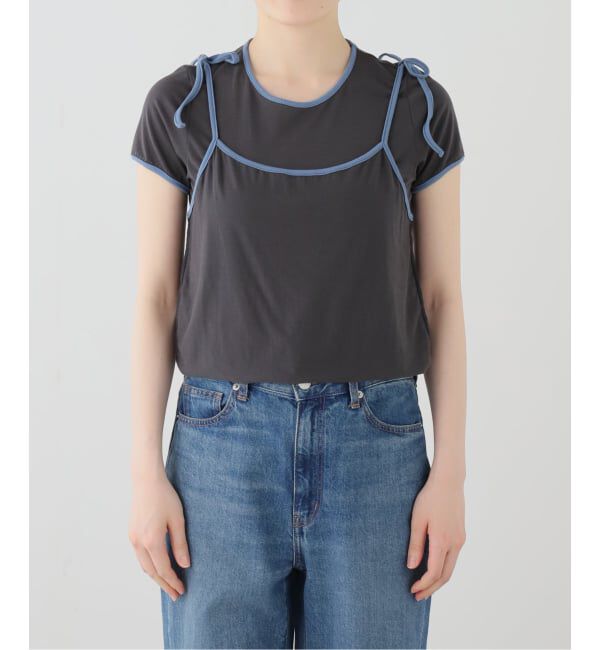 Spick and Span「Loro / ローロ Ringer Cami Layered Tee」|Tシャツ・カットソー|