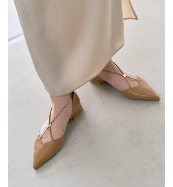  「《追加》ポインテッドメタルクロスストラップフラット」|その他|