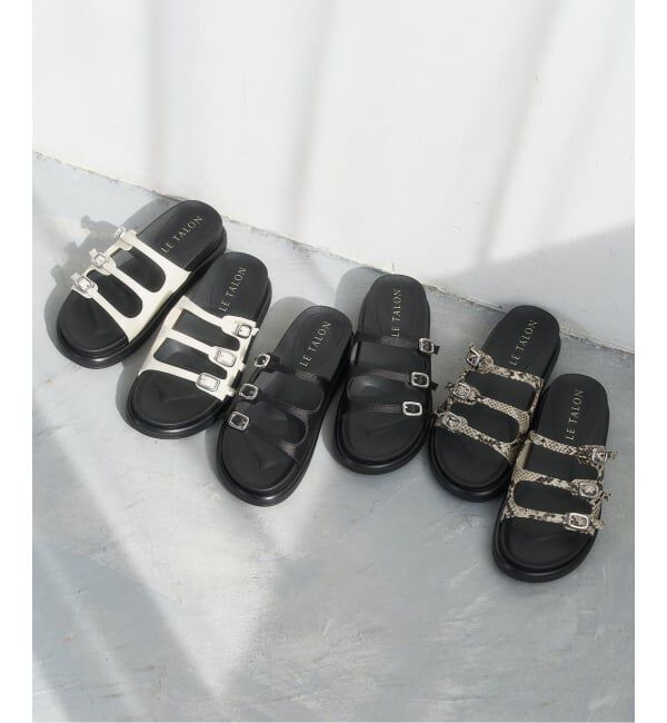  「トリプルベルトスライダーサンダル」|サンダル|