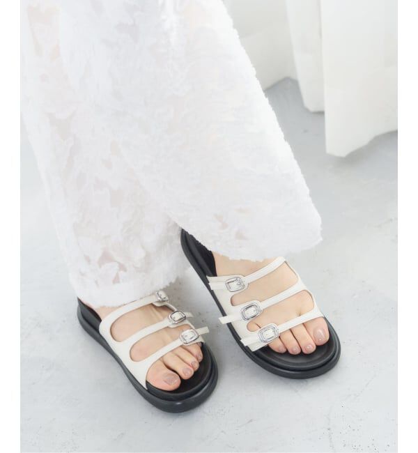  「トリプルベルトスライダーサンダル」|サンダル|