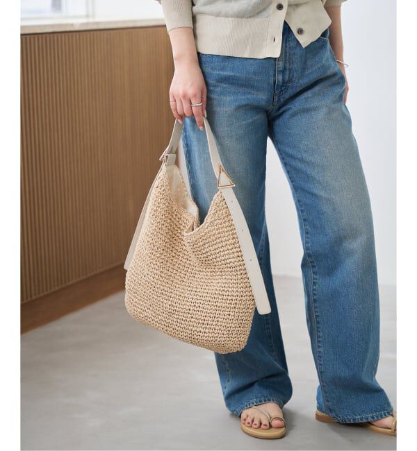  「《追加/大容量&2WAY仕様》LE TALON TRIANGLE SUMMERバッグ」|トートバッグ|ナチュラル