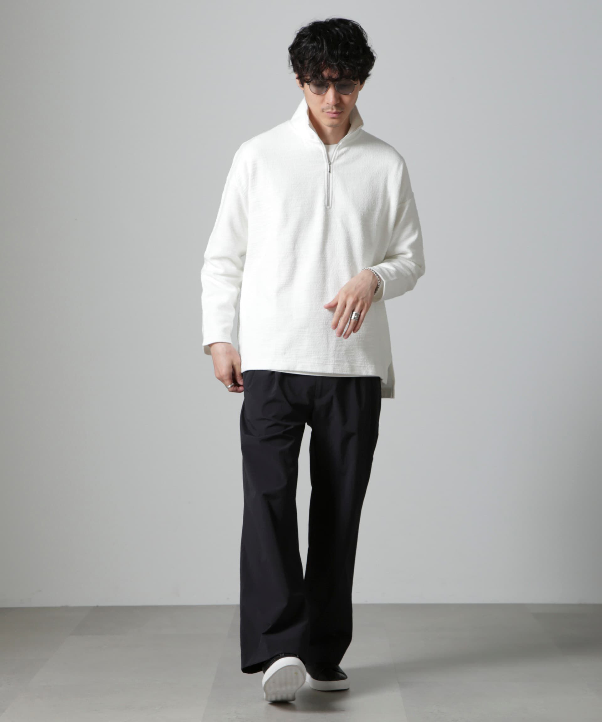 nano･universe「ブークレジャガード ハーフZIP 長袖」|Tシャツ・カットソー|