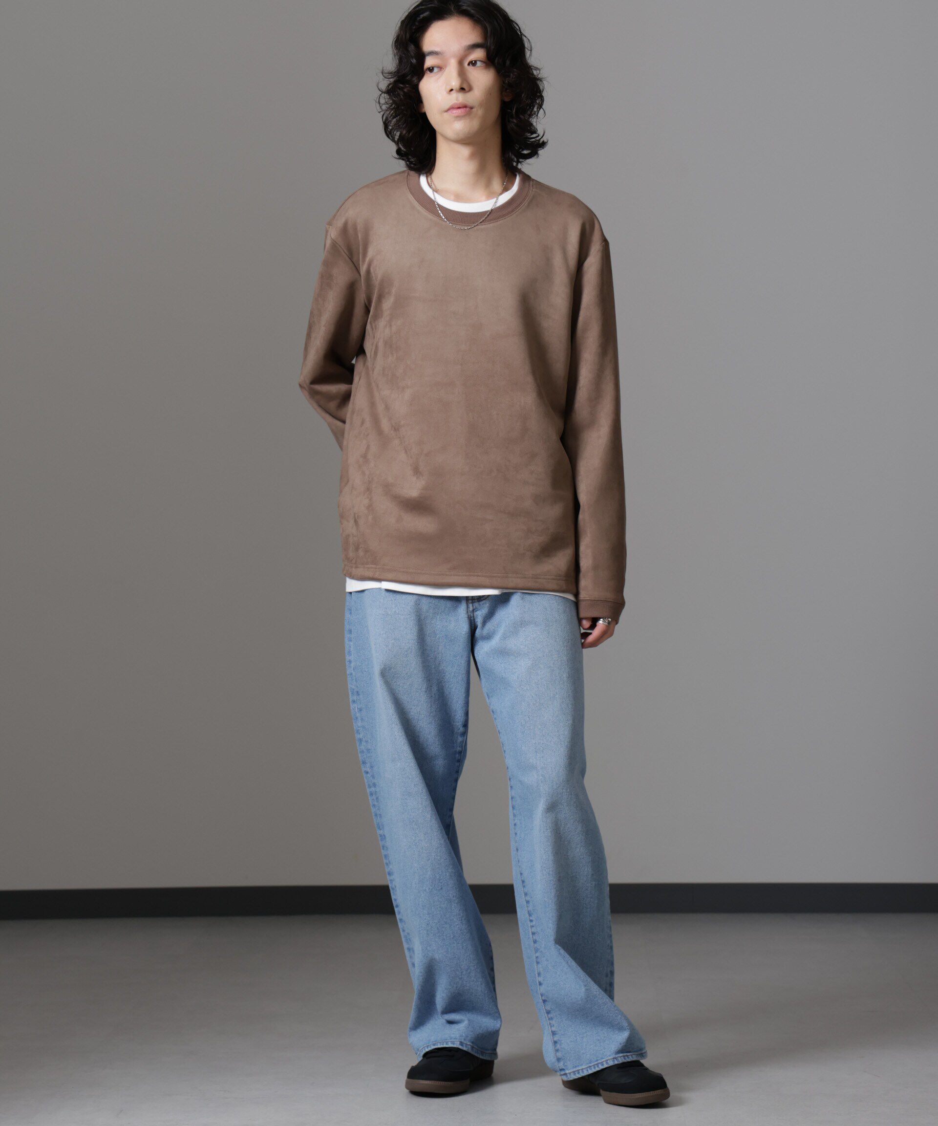 nano･universe「「MC」TIMELESS WARDROBE リラックスフィットデニム 252」|チノ|ブルー