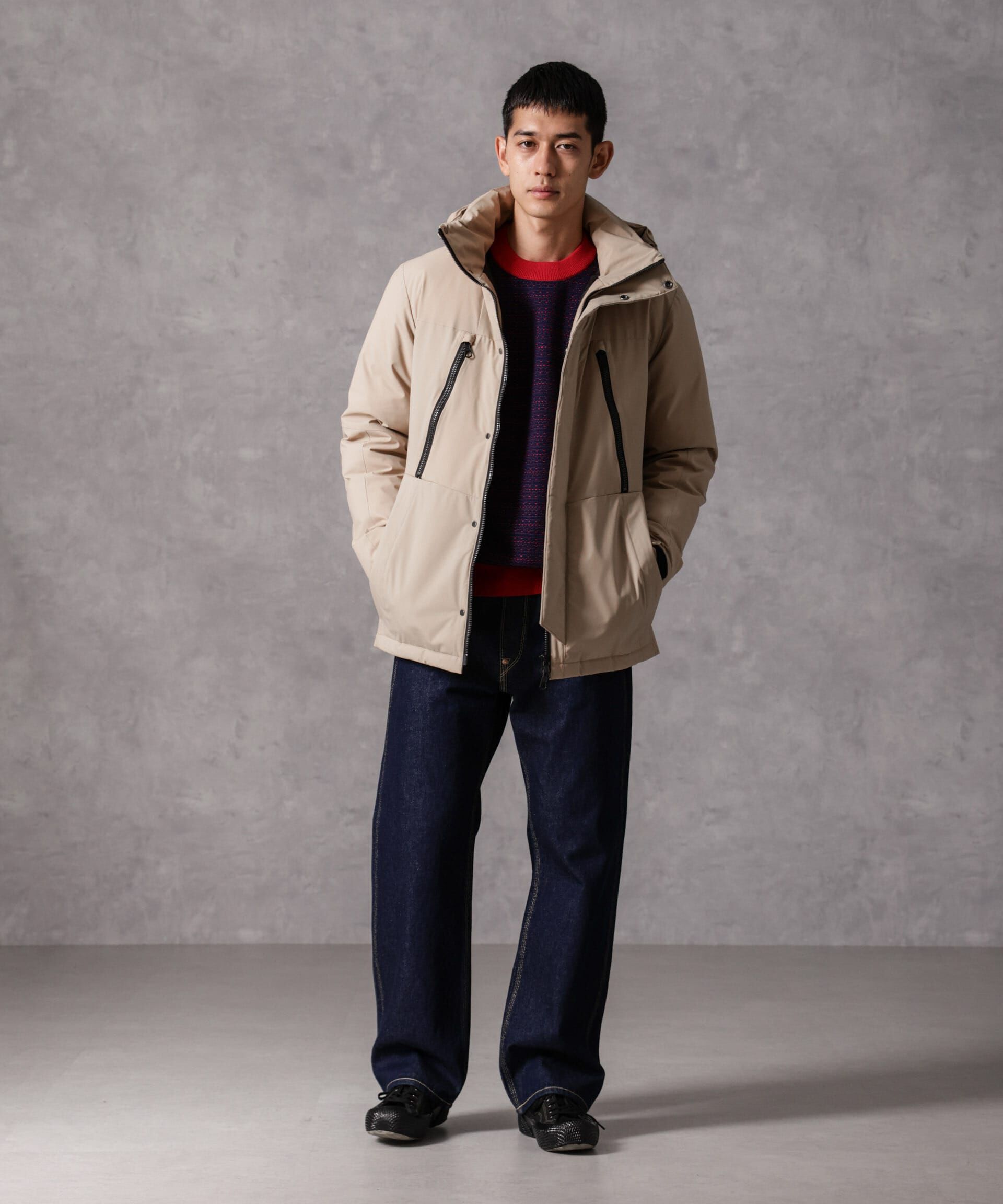 nano･universe「｢西川ダウン(R)｣フードデタッチャブルMATSUMIダウン」|ダウン|