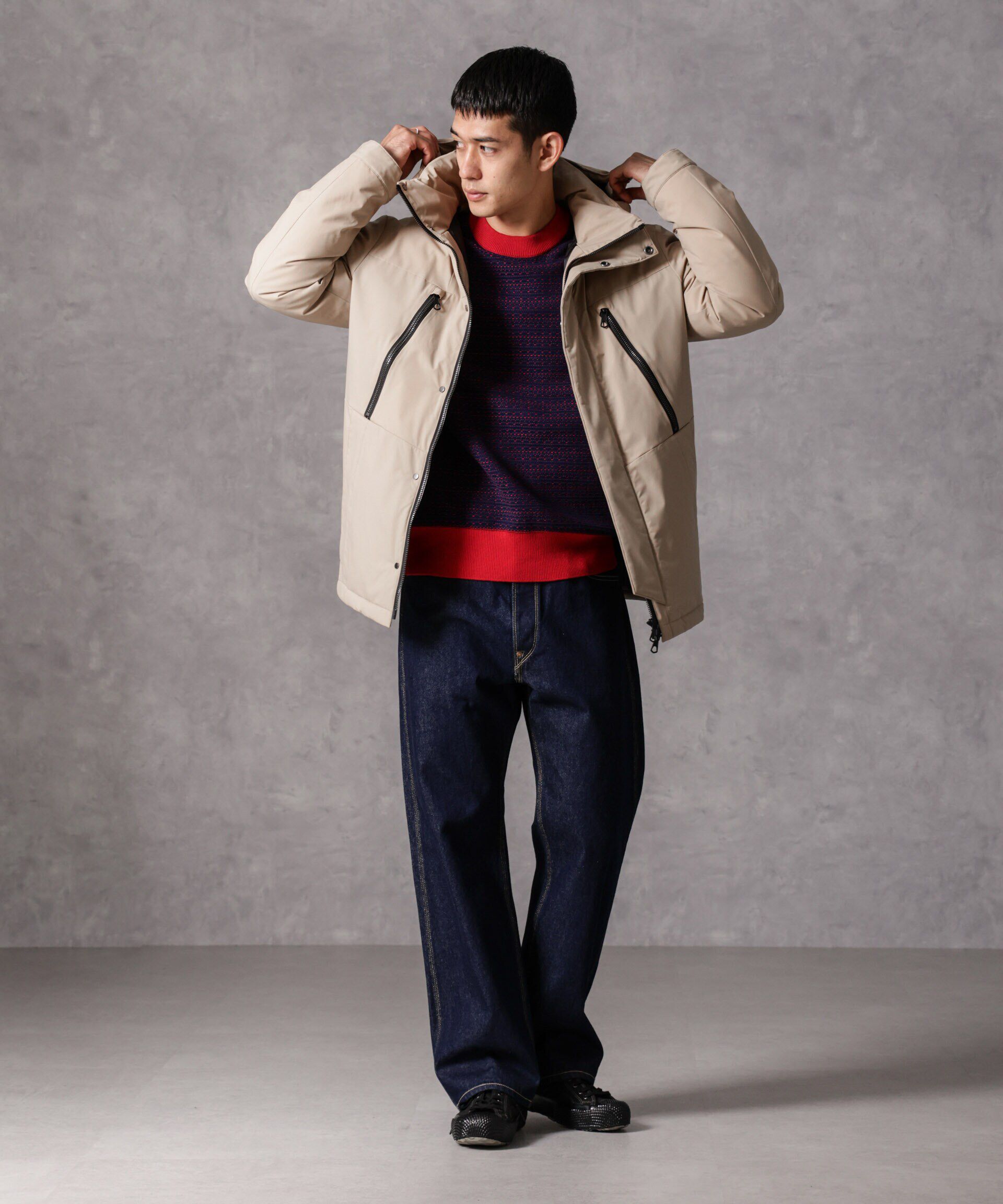 nano･universe「｢西川ダウン(R)｣フードデタッチャブルMATSUMIダウン」|ダウン|