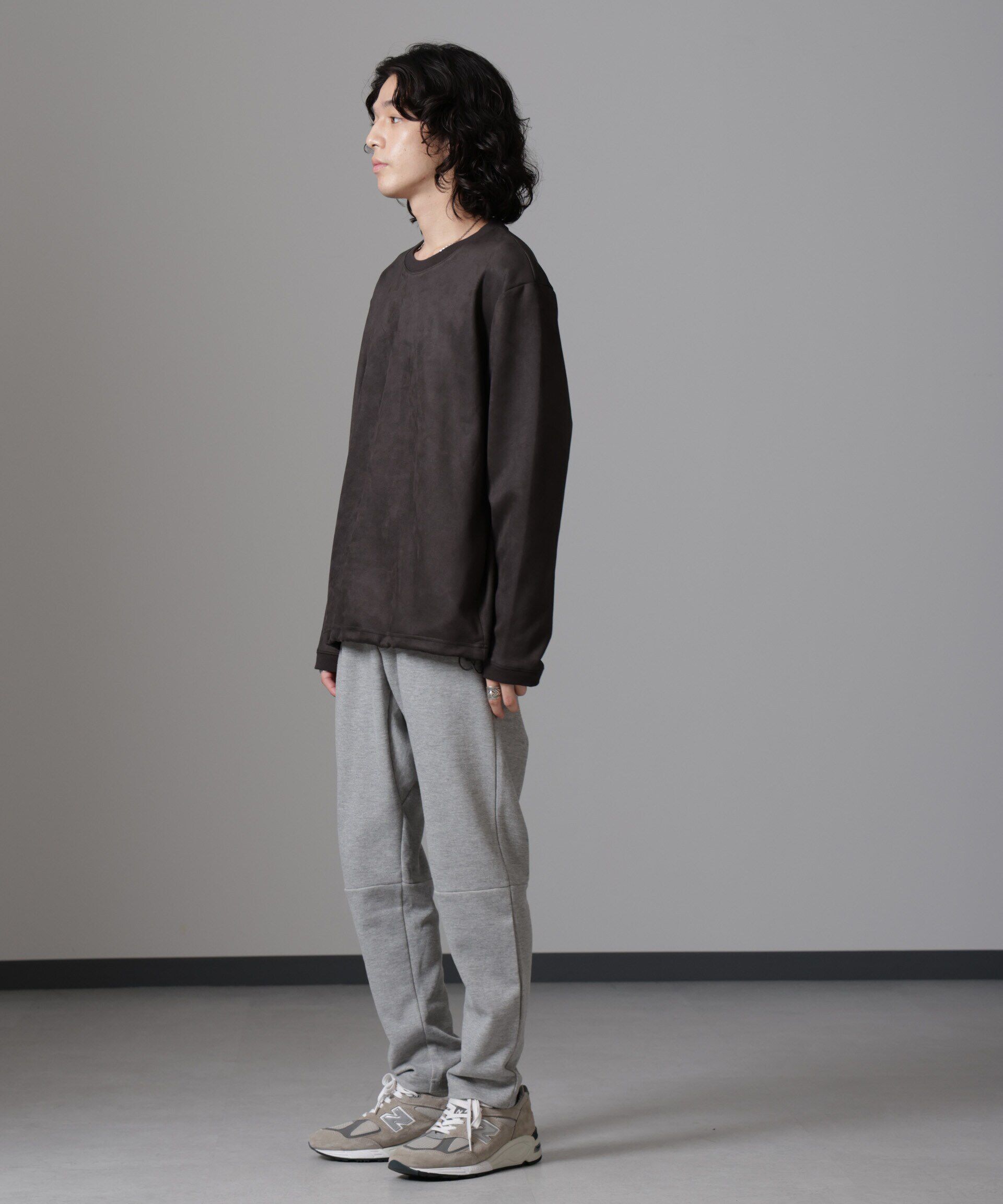 nano･universe「フェイクスエードプルオーバー 長袖」|Tシャツ・カットソー|