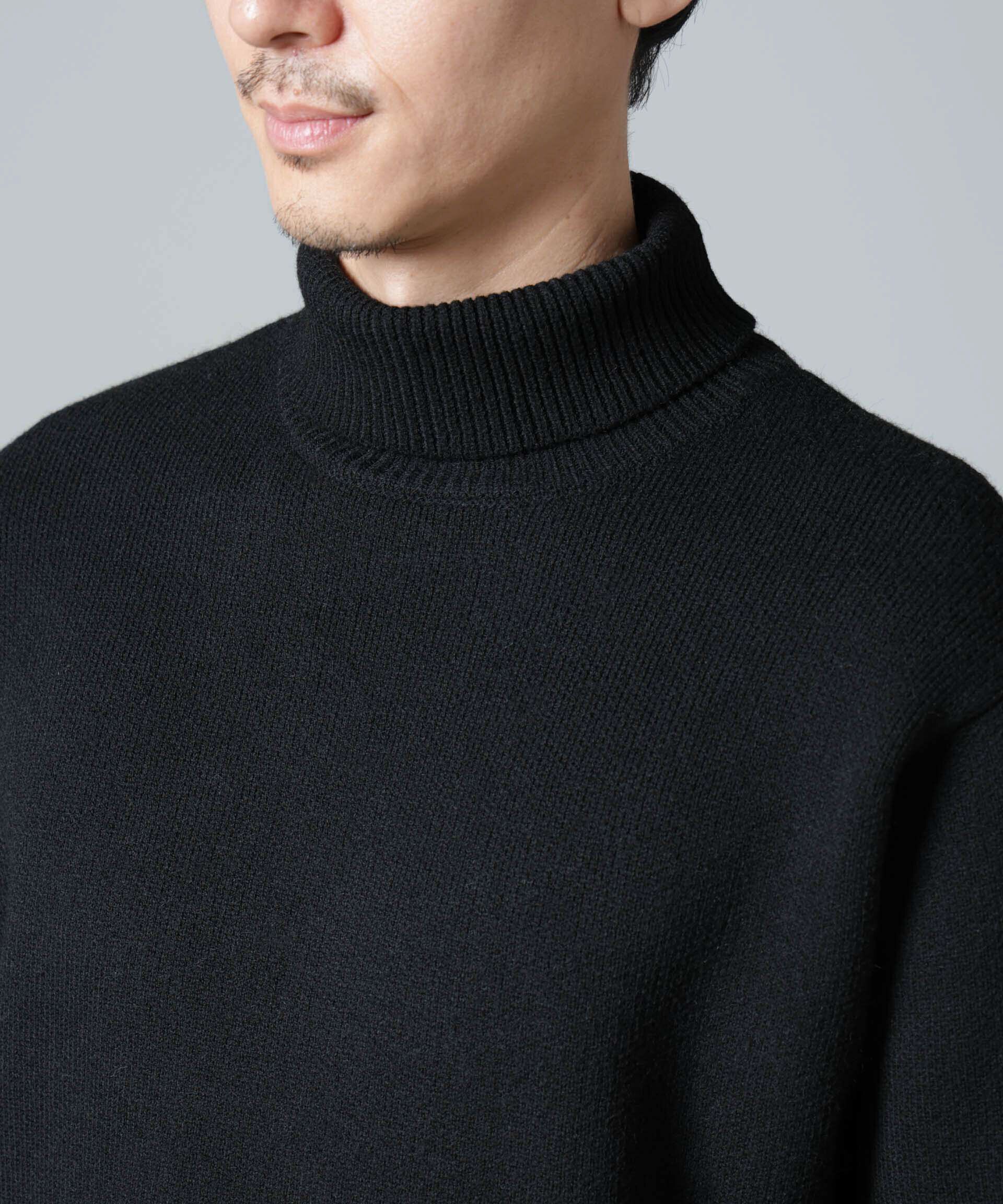 nano･universe「PBTストレッチタートルニット」|ニット・セーター|