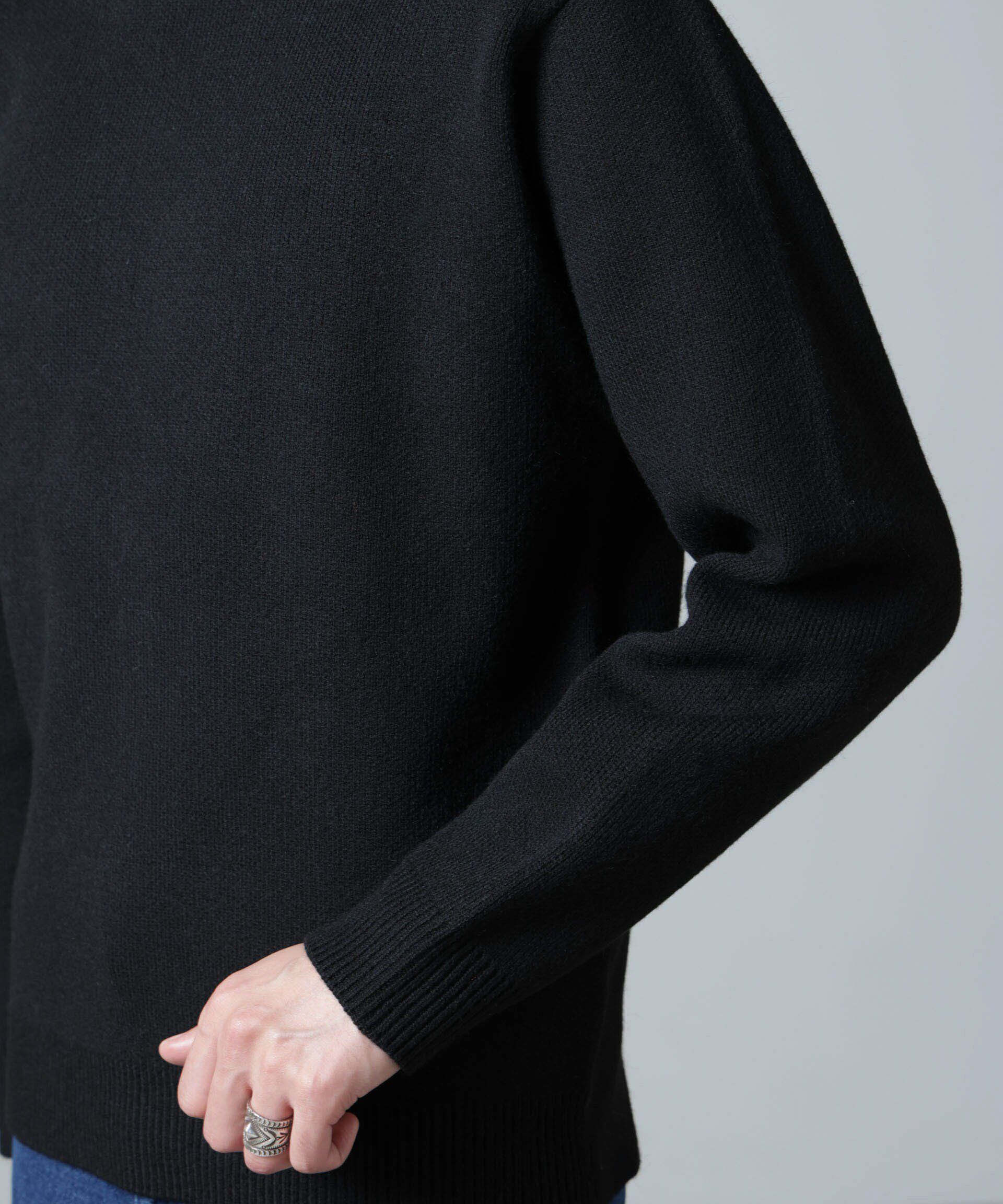 nano･universe「PBTストレッチタートルニット」|ニット・セーター|